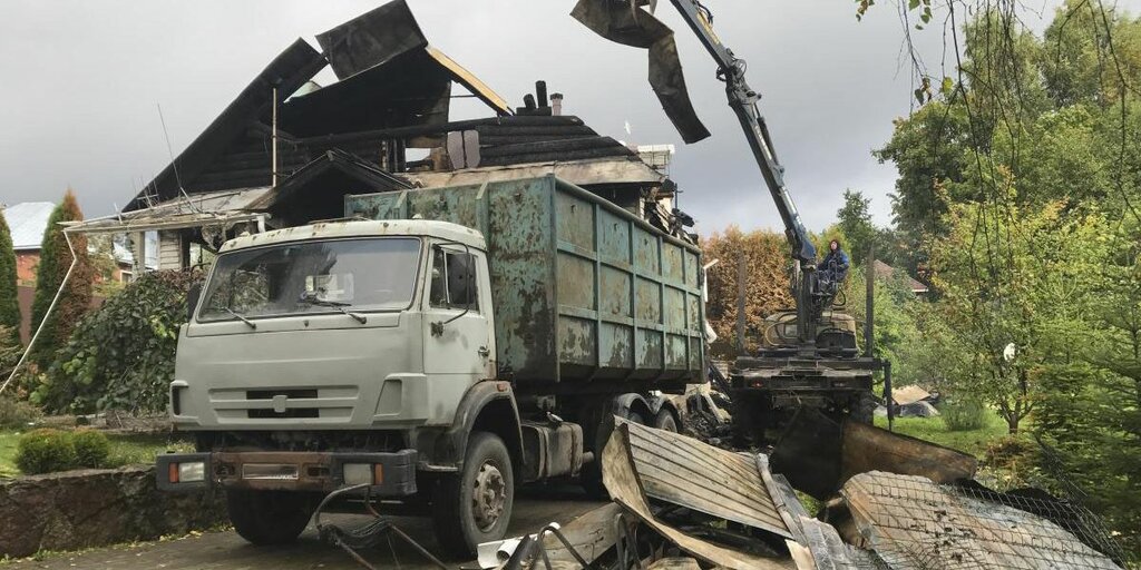 Вывоз мусора после пожара с утилизацией в Иваново в октябре